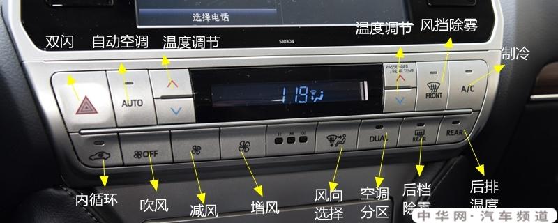 丰田普拉多空调开关是哪个,丰田普拉多空调开关是哪个按钮