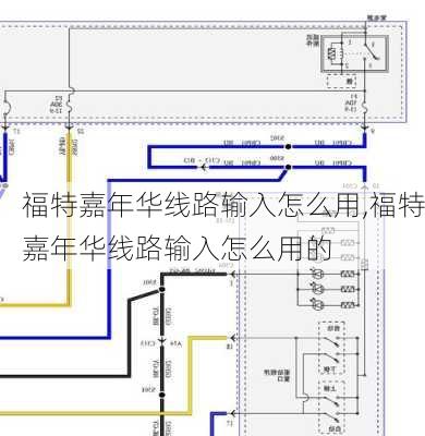 福特嘉年华线路输入怎么用,福特嘉年华线路输入怎么用的