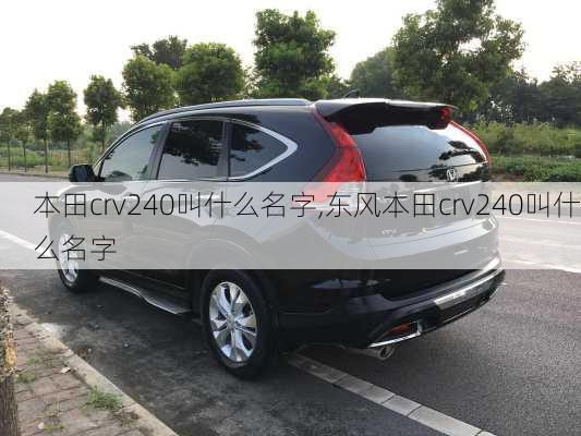 本田crv240叫什么名字,东风本田crv240叫什么名字