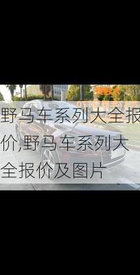 野马车系列大全报价,野马车系列大全报价及图片