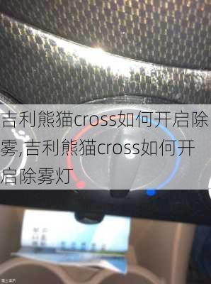 吉利熊猫cross如何开启除雾,吉利熊猫cross如何开启除雾灯