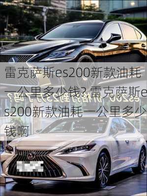 雷克萨斯es200新款油耗一公里多少钱?,雷克萨斯es200新款油耗一公里多少钱啊