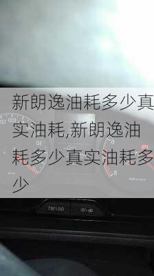 新朗逸油耗多少真实油耗,新朗逸油耗多少真实油耗多少