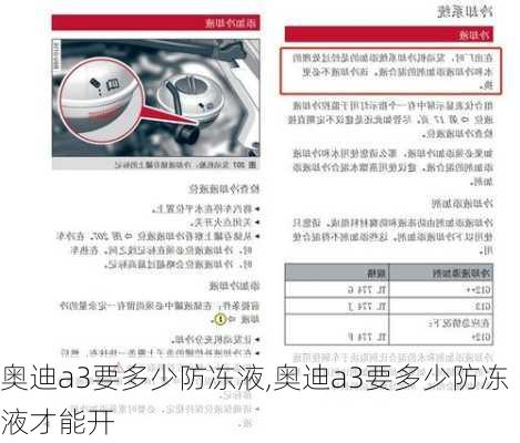 奥迪a3要多少防冻液,奥迪a3要多少防冻液才能开