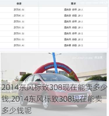 2014东风标致308现在能卖多少钱,2014东风标致308现在能卖多少钱呢