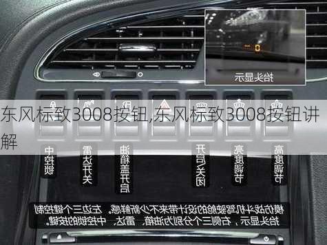 东风标致3008按钮,东风标致3008按钮讲解