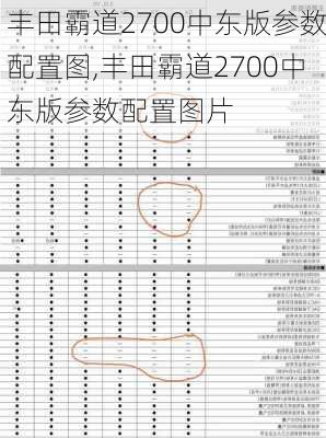 丰田霸道2700中东版参数配置图,丰田霸道2700中东版参数配置图片