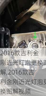 2016款吉利金刚近光灯泡更换图解,2016款吉利金刚近光灯泡更换图解视频