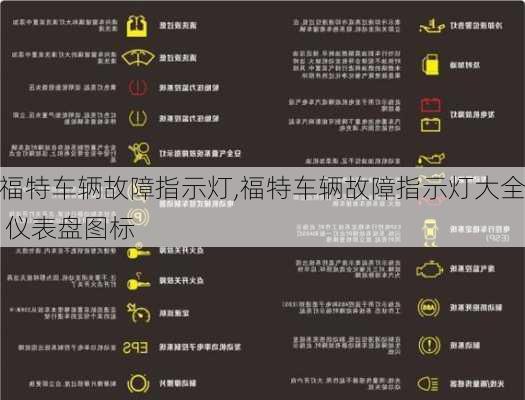 福特车辆故障指示灯,福特车辆故障指示灯大全 仪表盘图标