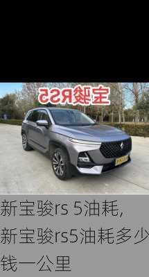 新宝骏rs 5油耗,新宝骏rs5油耗多少钱一公里