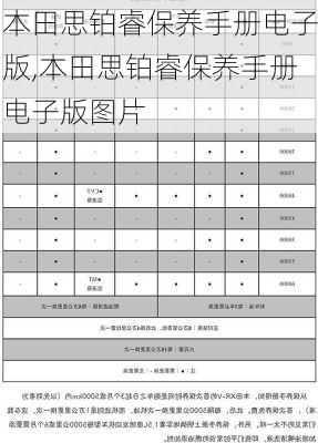 本田思铂睿保养手册电子版,本田思铂睿保养手册电子版图片