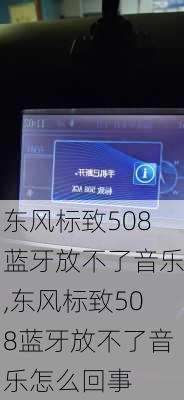 东风标致508蓝牙放不了音乐,东风标致508蓝牙放不了音乐怎么回事