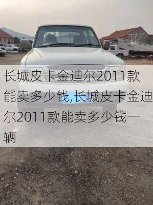 长城皮卡金迪尔2011款能卖多少钱,长城皮卡金迪尔2011款能卖多少钱一辆