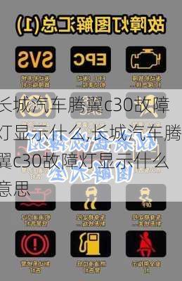 长城汽车腾翼c30故障灯显示什么,长城汽车腾翼c30故障灯显示什么意思