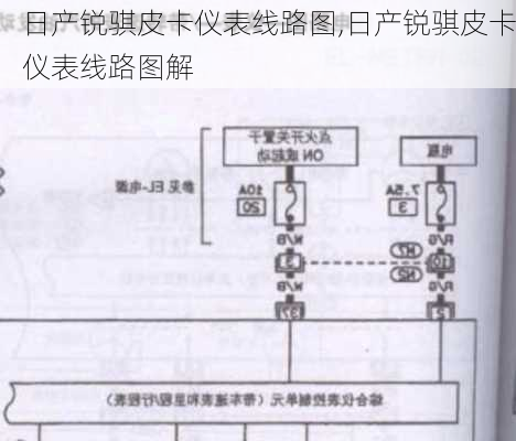 日产锐骐皮卡仪表线路图,日产锐骐皮卡仪表线路图解