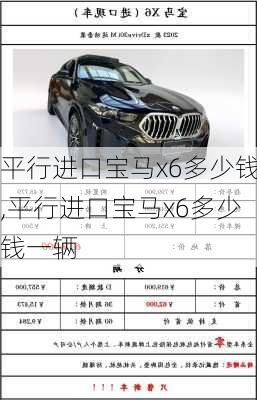 平行进口宝马x6多少钱,平行进口宝马x6多少钱一辆