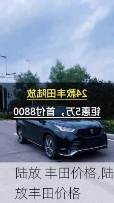 陆放 丰田价格,陆放丰田价格