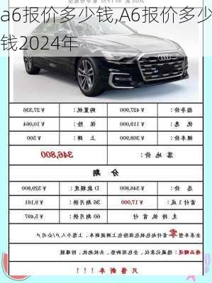 a6报价多少钱,A6报价多少钱2024年