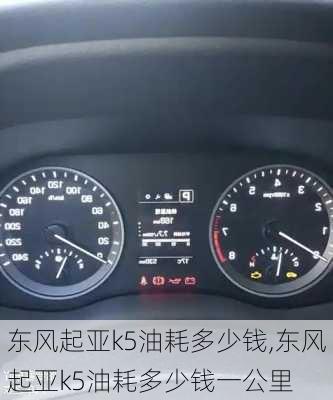东风起亚k5油耗多少钱,东风起亚k5油耗多少钱一公里