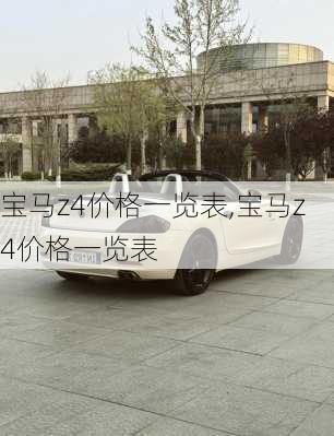 宝马z4价格一览表,宝马z4价格一览表