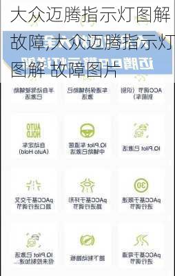 大众迈腾指示灯图解 故障,大众迈腾指示灯图解 故障图片