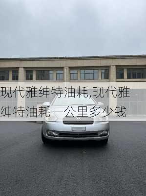 现代雅绅特油耗,现代雅绅特油耗一公里多少钱