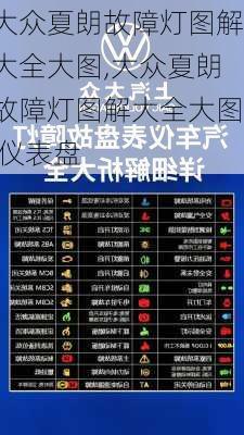 大众夏朗故障灯图解大全大图,大众夏朗故障灯图解大全大图 仪表盘