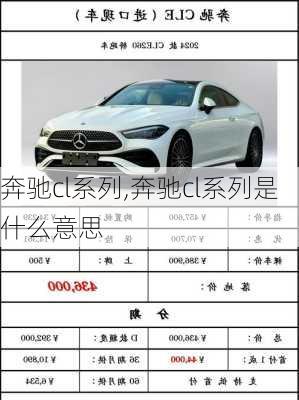 奔驰cl系列,奔驰cl系列是什么意思