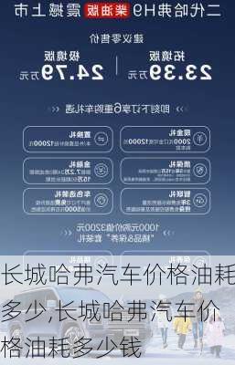 长城哈弗汽车价格油耗多少,长城哈弗汽车价格油耗多少钱