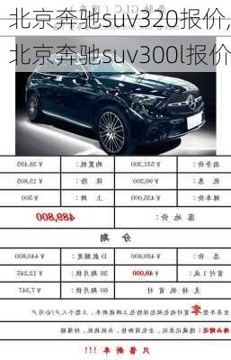 北京奔驰suv320报价,北京奔驰suv300l报价