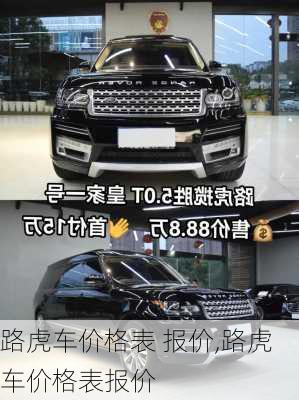 路虎车价格表 报价,路虎车价格表报价