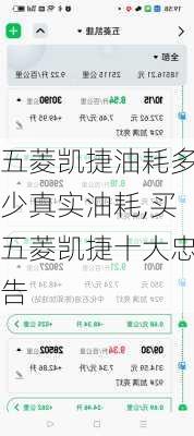 五菱凯捷油耗多少真实油耗,买五菱凯捷十大忠告