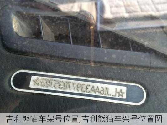 吉利熊猫车架号位置,吉利熊猫车架号位置图