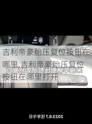 吉利帝豪胎压复位按钮在哪里,吉利帝豪胎压复位按钮在哪里打开