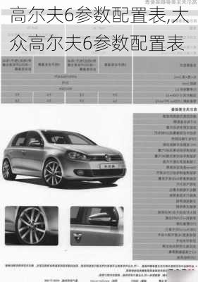 高尔夫6参数配置表,大众高尔夫6参数配置表