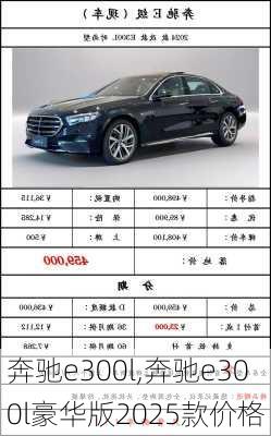 奔驰e300l,奔驰e300l豪华版2025款价格