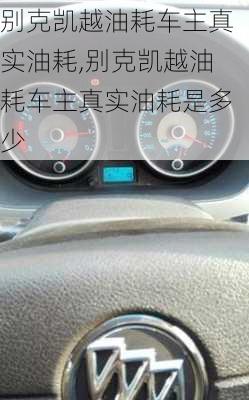 别克凯越油耗车主真实油耗,别克凯越油耗车主真实油耗是多少