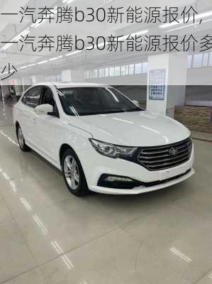 一汽奔腾b30新能源报价,一汽奔腾b30新能源报价多少