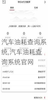 汽车油耗查询系统,汽车油耗查询系统官网