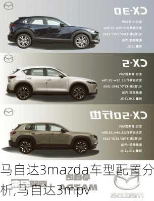 马自达3mazda车型配置分析,马自达3mpv