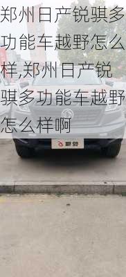 郑州日产锐骐多功能车越野怎么样,郑州日产锐骐多功能车越野怎么样啊
