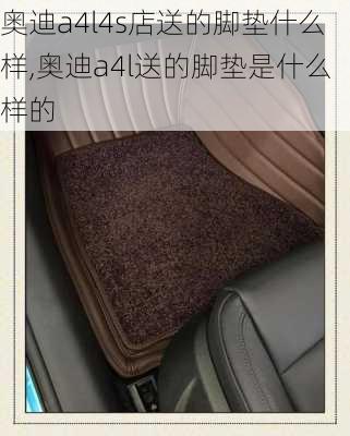 奥迪a4l4s店送的脚垫什么样,奥迪a4l送的脚垫是什么样的