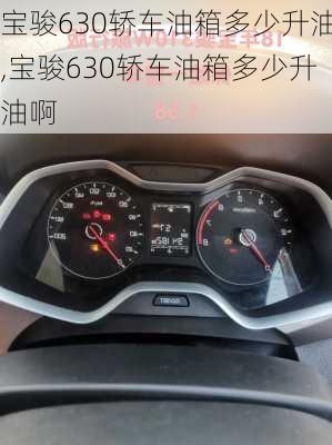 宝骏630轿车油箱多少升油,宝骏630轿车油箱多少升油啊