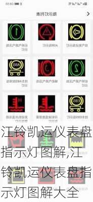 江铃凯运仪表盘指示灯图解,江铃凯运仪表盘指示灯图解大全