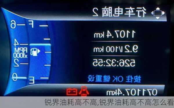 锐界油耗高不高,锐界油耗高不高怎么看