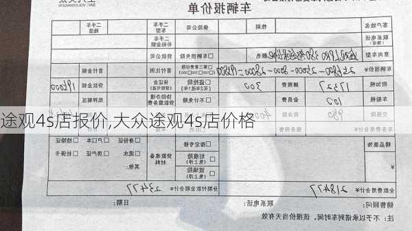 途观4s店报价,大众途观4s店价格