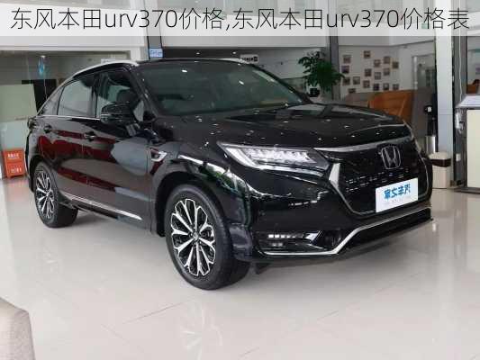 东风本田urv370价格,东风本田urv370价格表